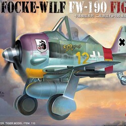 Tiger 110 Cute Airplane Q-Version German Fw-190 Fighter Jet