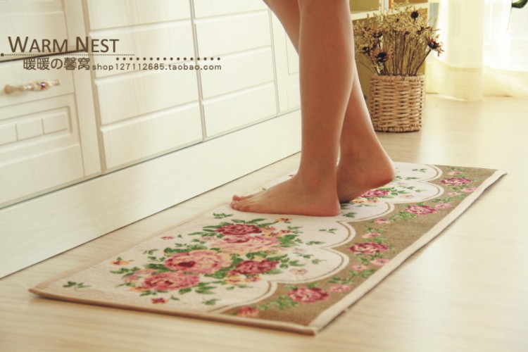 Khử nhiễm, bụi bẩn, làm sạch tốt, thảm chống trượt, dải dài, thảm bếp, thảm cửa, gấu phim hoạt hình, thảm, thảm, thảm thấm - Thảm thảm khách sạn