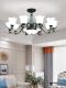 American-Style Living Room Chandelier, Simple and Modern, Elegant Bedroom and Dining Room Ceramic Chandelier, Nordic Creative Lighting, Main Light for the Hall