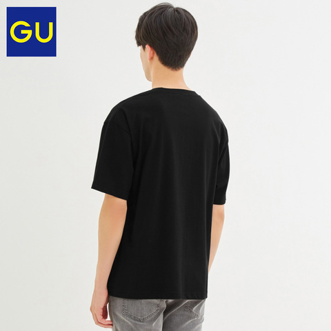 GU excellent men's cotton loose T-shirt short sleeve NARUTO NARUTO hastless fashion hip hop 322044