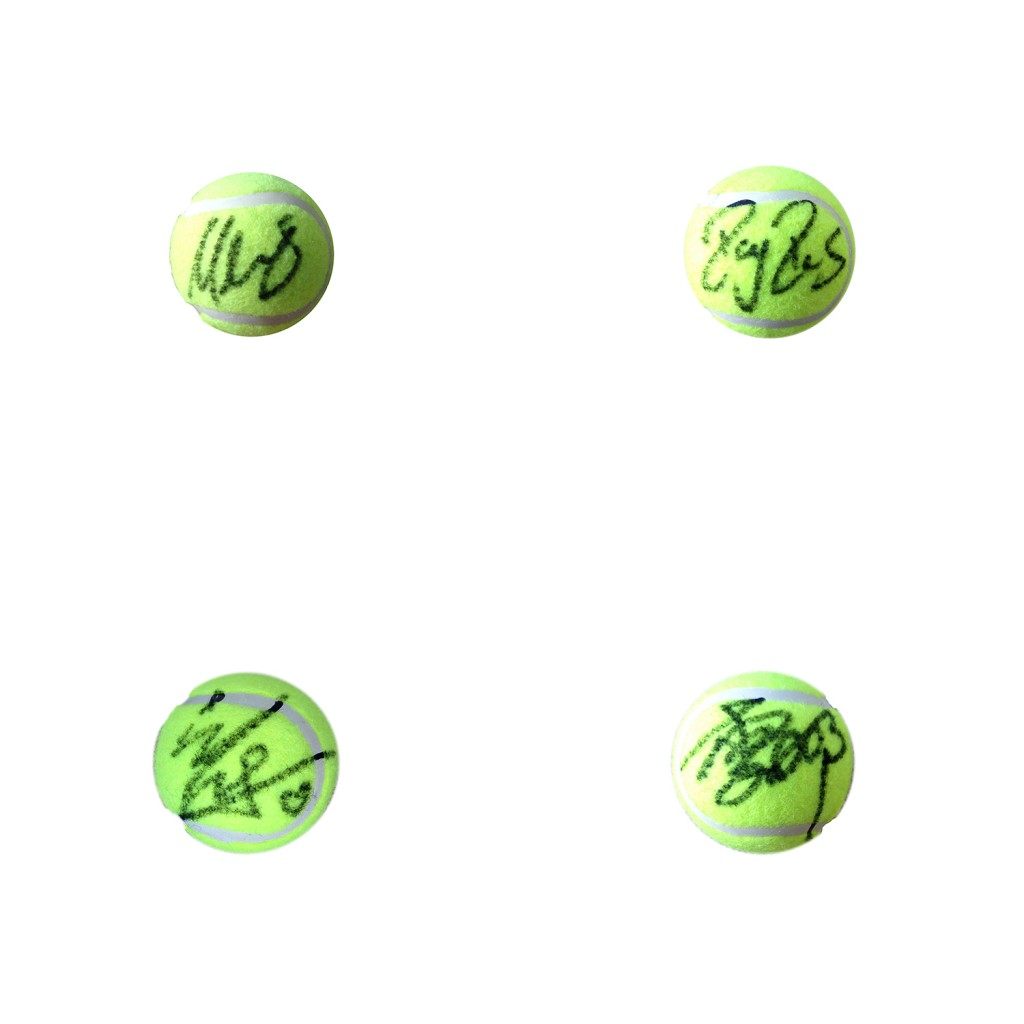 Federer Signed Tennis Li Na Na Na Sharapova Khber Halep Zverev