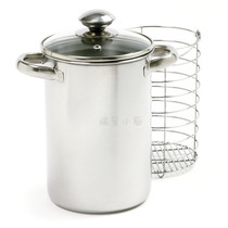 Norpro Asparagus pot Deep soup pot Cook corn pot Chef inox cook pasta pot Spaghetti spaghetti steamer