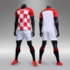 World Cup 2018 Croatia sân nhà và sân khách áo ngắn tay số 10 Modric đồng phục bóng đá phù hợp với nam tùy chỉnh - Bóng đá