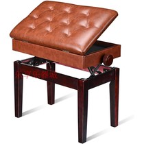 German export solid wood household piano stool single adjustable with bookcase lifting guzheng stool electronic piano stool