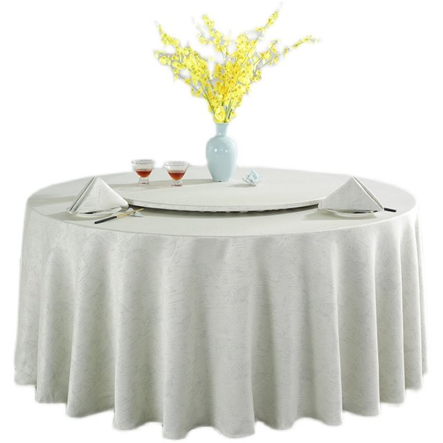 Round tablecloth turntable cover hotel large round tablecloth hotel banquet round tablecloth ຮ້ານອາຫານ tablecloth