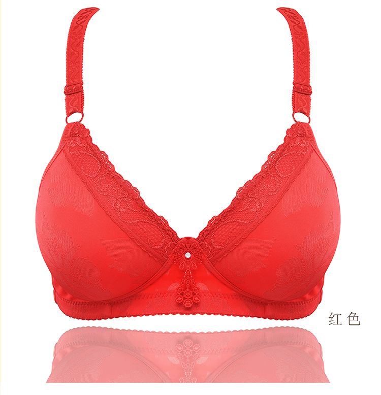 Kích thước lớn phần mỏng không dấu vết không có vòng thép áo ngực ngực nhỏ tập hợp phần mỏng người trung niên béo mm mẹ đồ lót ao lot duc