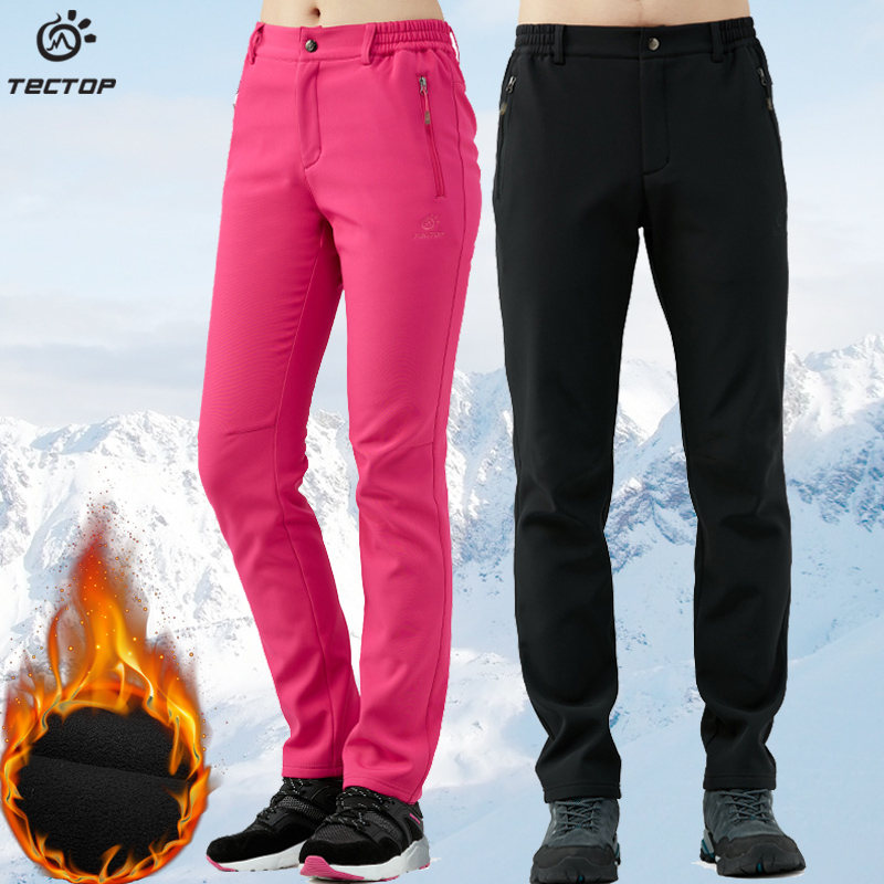 TECTOP explores the waterproof breathable breathable large size plus thicken mountain climbing in autumn and winter outdoor male pants