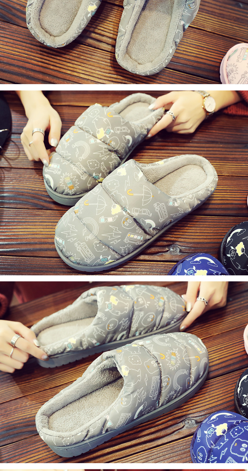 Vịt sang trọng nhẹ nhàng bao gồm tất cả các cặp vợ chồng mùa đông nam nữ chống trượt trong nhà dễ thương lông bông tháng ấm dép puma chính hãng