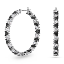 Swarovski Matrix large hoop earrings unique womens light luxury high-end temperament jewelry accessories