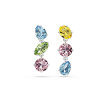 (Chinese Valentines Day gift) Swarovski Gema dopamine earrings light luxury and exquisite niche high-end accessories