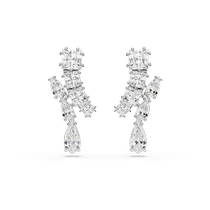 Swarovski Matrix earrings light luxury temperament 2024 new wedding accessories