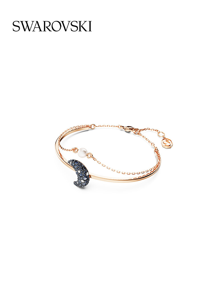 [New Year's Gift] Swarovski Sublima Moon Bracelet Accessories Jewelry Niche High-End