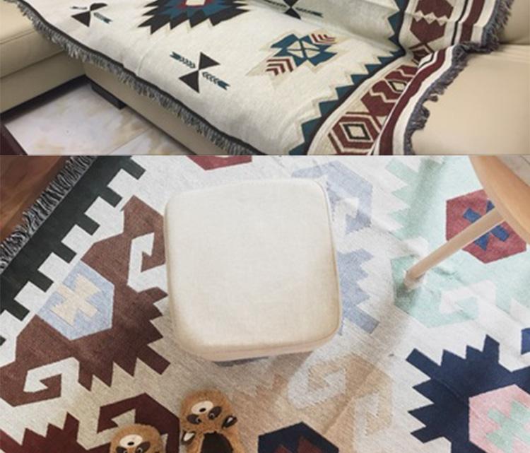 Ins Bắc Âu Tapestry Sofa Chăn Làm dày Tăng Vải Vải Vải Phòng khách Phòng ngủ Trang trí tường thảm treo tường anime