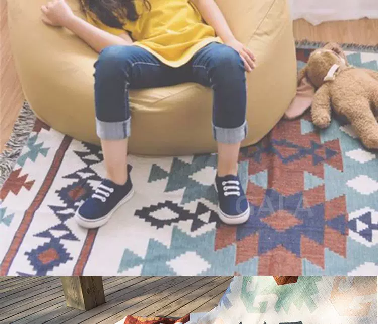 Ins Bắc Âu Tapestry Sofa Chăn Làm dày Tăng Vải Vải Vải Phòng khách Phòng ngủ Trang trí tường thảm tường