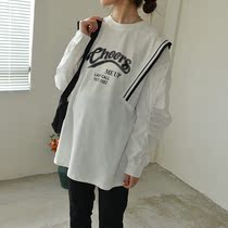 Pregnancy Woman Dress Spring Long Sleeve T-shirt Loose big code Fashion money Ocean Gas Minus the Hooded Jacket Hood woman