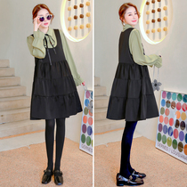 Pregnant woman Liondress 2021 New autumn clothing Loose Doll Skirt small Fashion Spring Autumn Gestation Woman Dress Big Code Dresses