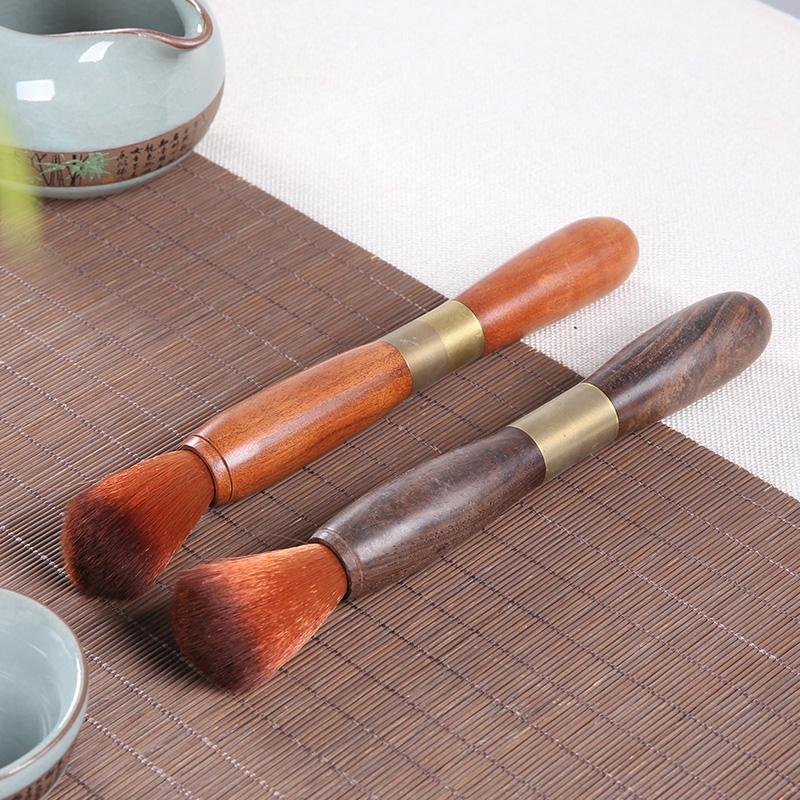 Ebony Wood Tea Needle Tea Knife Raising Pot Pen Pu'er Stainless Steel Tea Knife Tea Pen Tea Knife Tea Ceremony Zero Tea Set