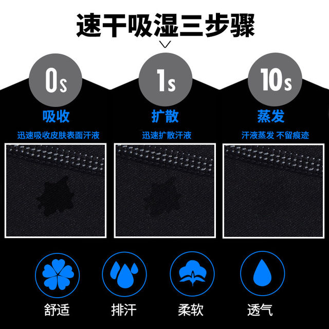 Tights men's summer fitness running pants high-elastic basketball leggings training equipment quick-drying shorts sports sleeves