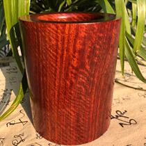 Mahogany pen holder 15*13 Burmese solid wood study office storage tube rosewood large fruit rosewood collection ornaments