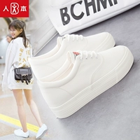 Giày cao gót nam Lucerne 2018 mới dày bên trong đôi giày trắng nhỏ nữ phiên bản Hàn Quốc sang trọng của sinh viên Han Feng giầy nữ thể thao