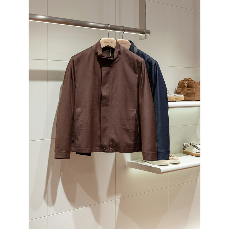 「29800 Z.Z Version」Machine Washable Australian Wool Fabric Old Money Style Men's Harrington G9 Jacket