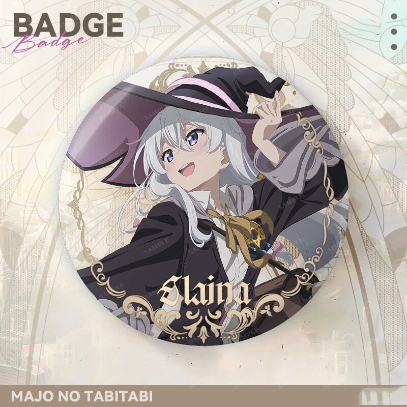 The Witch's Journey Irena Peripheral Badge brooch Pendant Anime Peripheral 58mm Self-made smachy Pain Bag Gift