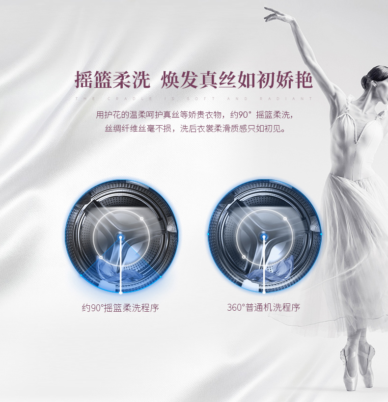 máy giặt toshiba 9kg Haier Haier 10 kg KG trực tiếp biến tần máy giặt trống và giặt một EG10014HBD959GU1 - May giặt máy giặt toshiba 9kg inverter điện máy xanh