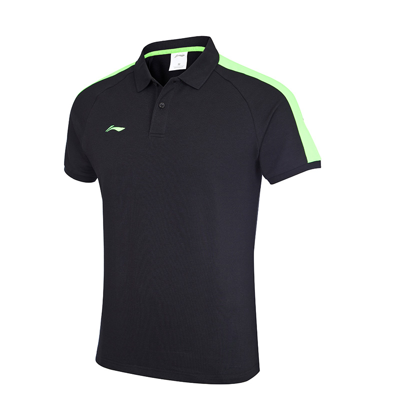 Li Ning thể thao ngắn tay áo thun nam POLO đích thực áo mới mùa hè ve áo thể thao đan APLM199 - Áo polo thể thao áo khoác polo