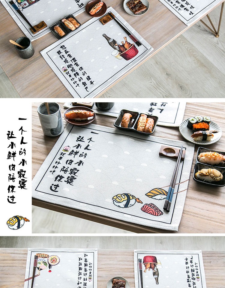 Sáng tạo Trung Quốc hiện đại cách Trung Quốc vải gió mat mat chống lại bữa ăn nóng đế lót ly bảng khay vải bát mat - Khăn trải bàn khăn phủ bàn