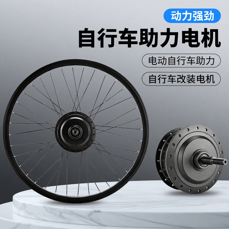 Bicycle Power-Assisted Motor 700C Q02 H04 Lightweight Motor Wheel Set Electric Power-Assisted Powerful Electric Kit