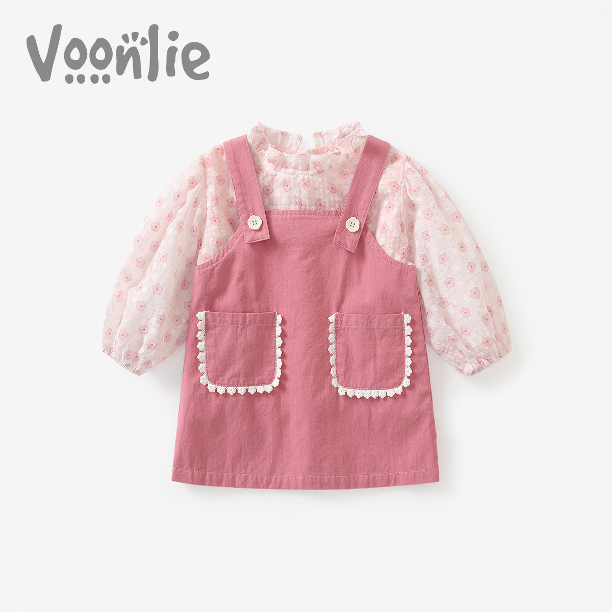 Fan Hunting Girl Lian Dress Autumn Dress 2023 New Ocean Gas Children Braces Princess Nepotism Dress Age Baby Gown Autumn-Taobao