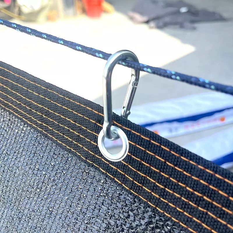 Zhuotian Stainless Steel Sunshade Net Auxiliary Hook, Sun Protection Net Auxiliary Pull Ring, Iron Buckle, Gourd-Shaped Load-Bearing Buckle, Locking Buckle