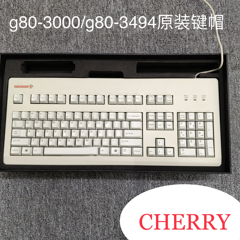 Cherry Cherry G80-3494 3000 Original Black Keycap White Pbt Mechanical Keyboard Accessory Single Piece Cherry Cherry G80-3494 3000 Original Black Keycap White Pbt Mechanical Keyboard Accessory Single Piece