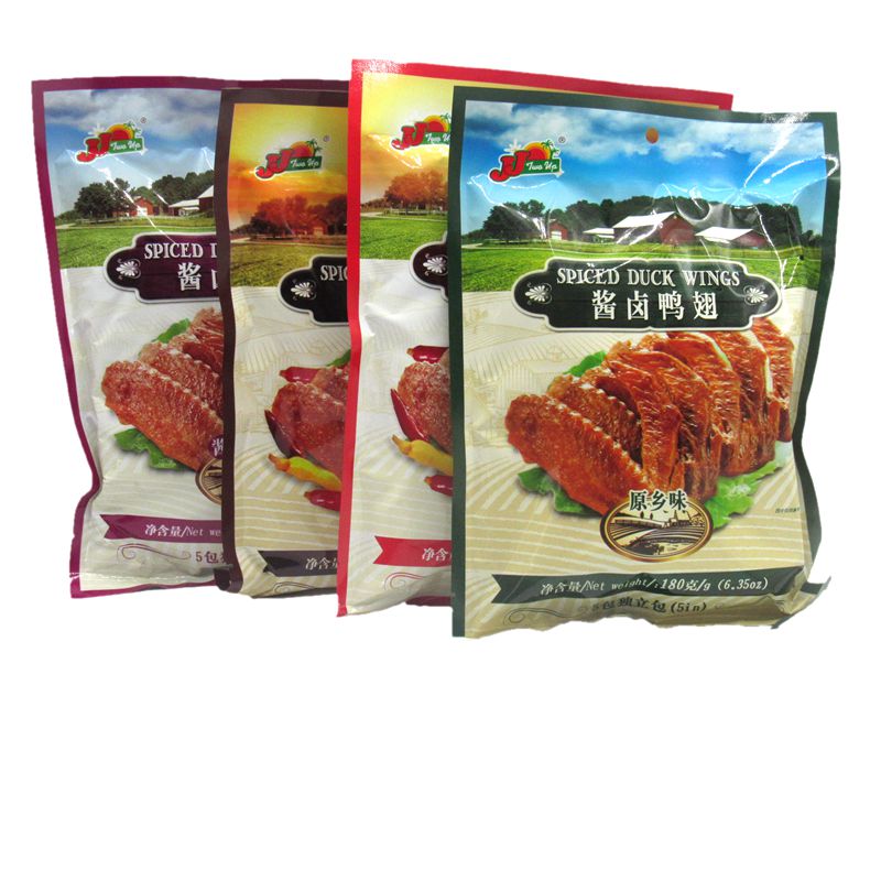 Hong Kong brand Zunjie Braised Duck Wings with JJ Sauce 180g*3 Packing Spicy Original Duck Goods Duck Sauce Fragrance Snacks