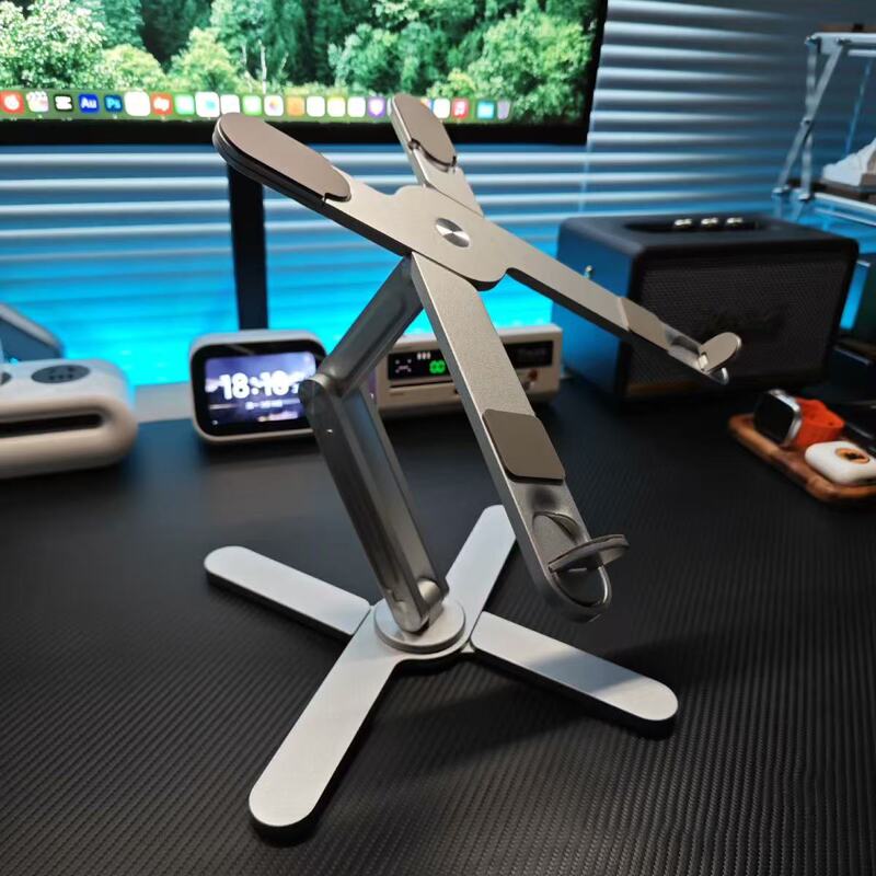 2026 New Model Maicong N86 Laptop Stand 360 ° Rotatable Desktop Elevated Stand with Foldable Heat Dissipation