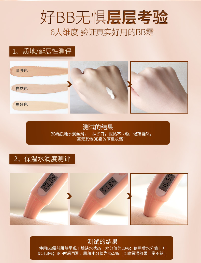 Laiwu cô lập đa tác dụng BB cream kéo dài không mặc quần áo nam và nữ mỹ phẩm dưỡng ẩm kiểm soát dầu che khuyết điểm sinh viên chính hãng kem nền laneige
