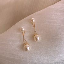 Paris designed Outleys guests to remove the cabinet to clear 18K gold pearl earrings female outlets accessories