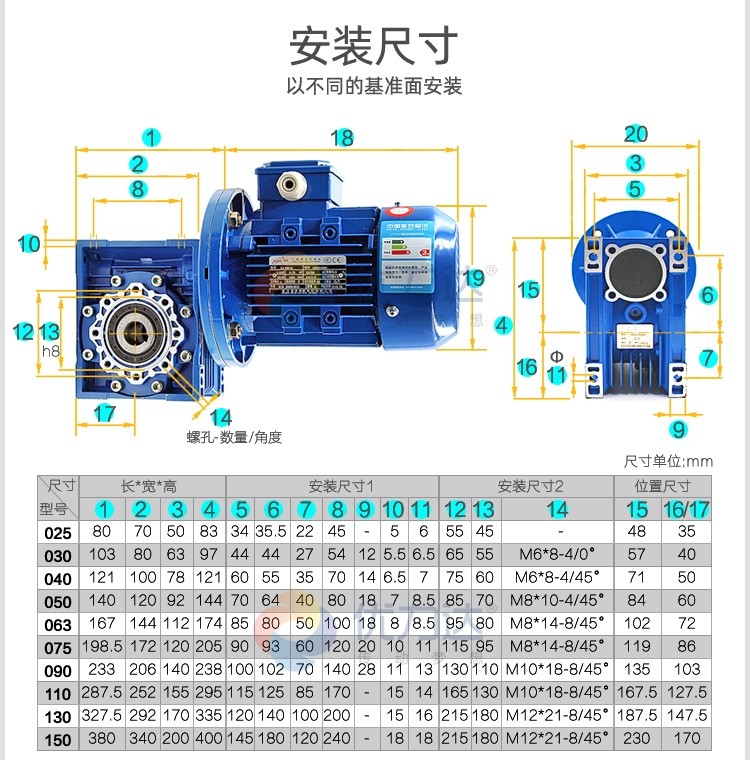 Jiefeng YS7134-0 55 aluminum shell motor RSTD63-30-B3-71B14-