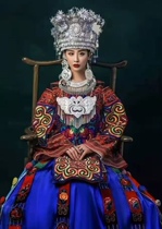 Aying Miao Art 2021 New Features Female Guizhou Xiangxi Miao Clothes Travel Service Art Photo Dance Performance Clothes