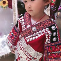 Aying Miao art colorful Guizhou Miao silver clothing national characteristics silver clothing childrens suit National style