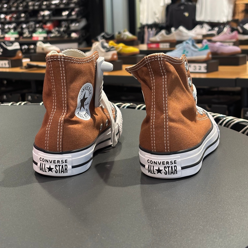 Converse/Converse All Star Men's and Women's High-Top Canvas Shoes, Sports and Leisure Sneakers, Sand Dune Color A15952C