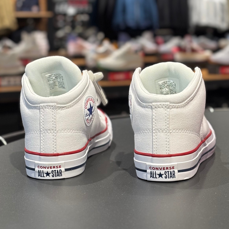 Converse/Converse All Star White Classic Mid-Top Casual Canvas Shoes for Men and Women A22388C