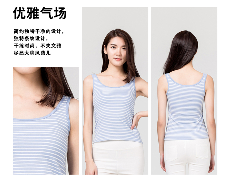 Áo ngực nữ sọc bông với đồ lót phụ nữ có đệm ngực tích hợp tập hợp dày áo ngực không dây đeo nữ đồ vest nữ
