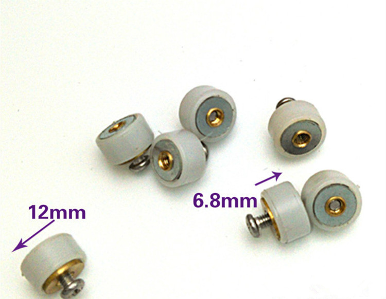 Aluminum alloy screen wheel small pulley Nylon copper core wheel screen window accessories roller Push-pull screen window pulley