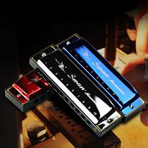 swan swan 10 holes blues harmonica c tone Blues beginner silver gold optional ten holes small specifications