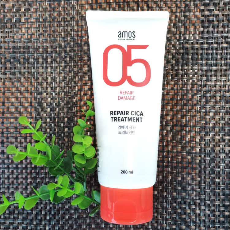 South Korea's amos amos 05 hair deep repair CICA CMC chitosan nourishing hair mask authorized
