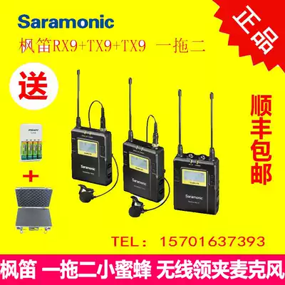 Maple Flute Saramonic Bee Monocular wireless Lavalier microphone camera uwmic9 one for two microphone