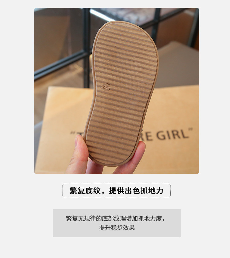 女童公主凉鞋2026新款夏季儿童中大童时尚女童休闲厚底软底沙滩鞋 — 5