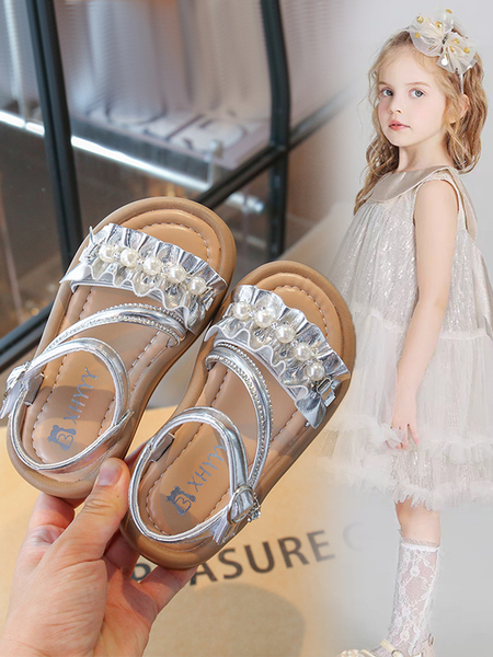 Girls' Princess Sandals 2026 New Summer Fashionable Casual Thick-Soled Soft-Soled Beach Shoes for Children and Older Girls — 3