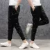 Mùa thu và mùa đông Phiên bản Hàn Quốc của xu hướng tóc stylist quần thủy triều chân harem quần nam cá tính hộp đêm không chính thống quần áo nam quần lớn - Quần Harem quần âu nam Quần Harem
